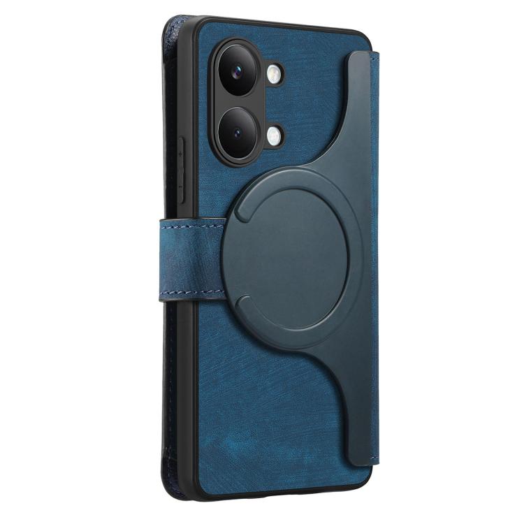 For Redmi Turbo 5 Max / Poco X8 Pro Max CaseNeo MagSafe RFID Anti-theft Zipper Wallet Retro Leather Phone Case