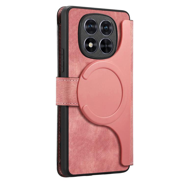 For Redmi Note 15 Pro 4G Global 163.2mm CaseNeo MagSafe RFID Anti-theft Zipper Wallet Retro Leather Phone Case
