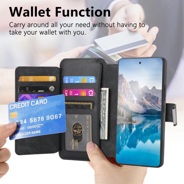 For Redmi Note 15 Pro+ Global 163.3mm CaseNeo MagSafe RFID Anti-theft Zipper Wallet Retro Leather Phone Case