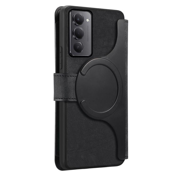 For Redmi 15 5G Global / 4G SEA 169.5mm CaseNeo MagSafe RFID Anti-theft Zipper Wallet Retro Leather Phone Case