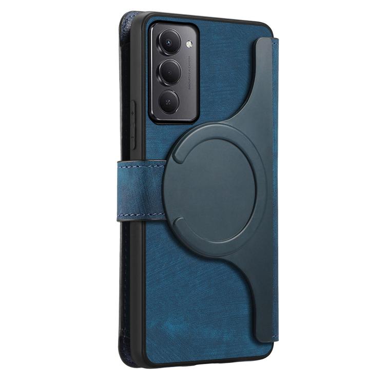 For Redmi 15 5G Global / 4G SEA 169.5mm CaseNeo MagSafe RFID Anti-theft Zipper Wallet Retro Leather Phone Case