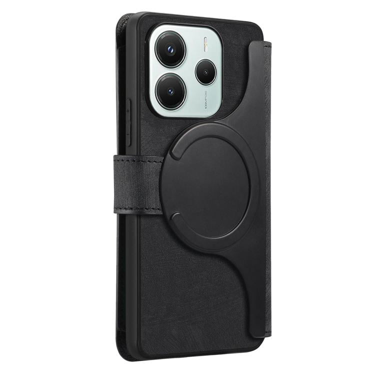 For Redmi Note 14 5G Global CaseNeo MagSafe RFID Anti-theft Zipper Wallet Retro Leather Phone Case