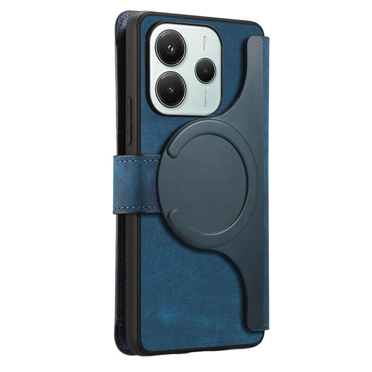 For Redmi Note 14 5G Global CaseNeo MagSafe RFID Anti-theft Zipper Wallet Retro Leather Phone Case