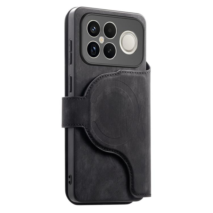 For Redmi K90 Pro Max / Poco F8 Ultra CaseNeo MagSafe RFID Anti-theft Zipper Wallet Retro Leather Phone Case