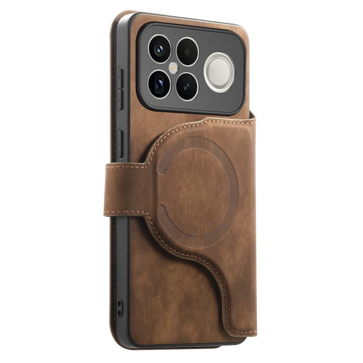 For Redmi K90 Pro Max / Poco F8 Ultra CaseNeo MagSafe RFID Anti-theft Zipper Wallet Retro Leather Phone Case