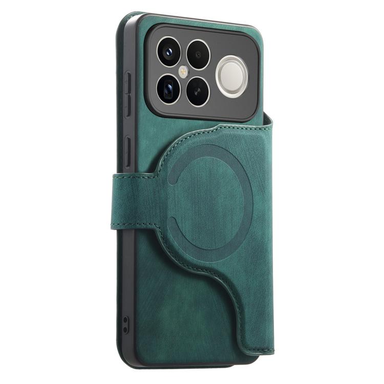 For Redmi K90 Pro Max / Poco F8 Ultra CaseNeo MagSafe RFID Anti-theft Zipper Wallet Retro Leather Phone Case