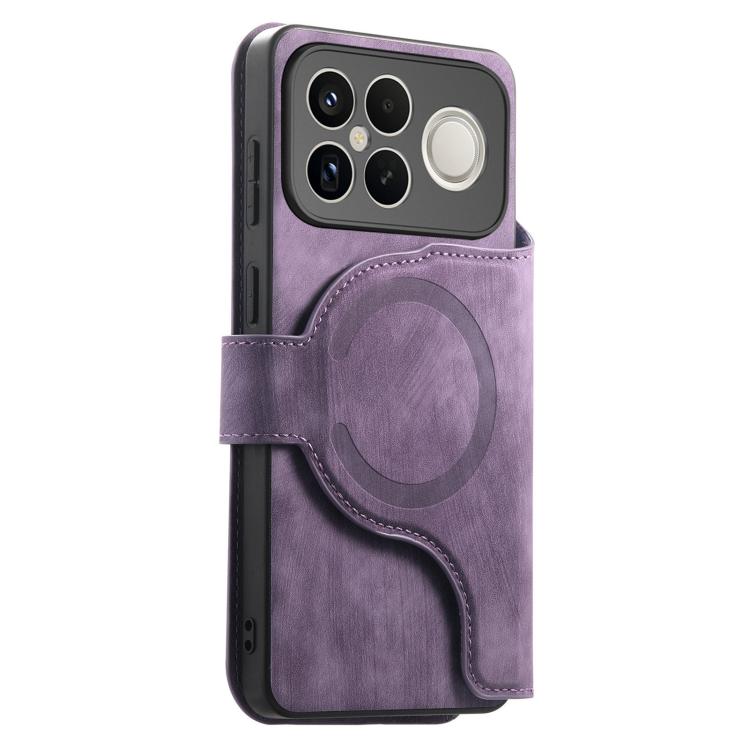 For Redmi K90 Pro Max / Poco F8 Ultra CaseNeo MagSafe RFID Anti-theft Zipper Wallet Retro Leather Phone Case