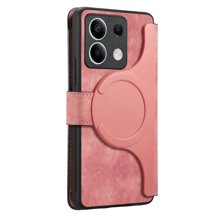 For Redmi Note 13R Pro 5G CaseNeo MagSafe RFID Anti-theft Zipper Wallet Retro Leather Phone Case
