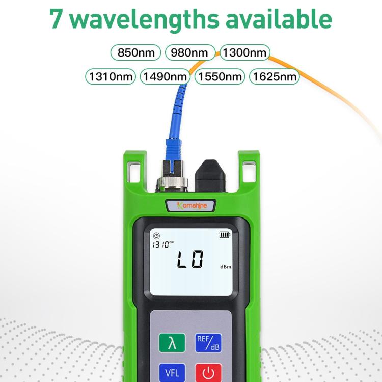 Komshine KPV-53 Optical Power Meter Fiber Loss Measuring Instrument, Model:KPV-53-C/-50dBm～+26dBm