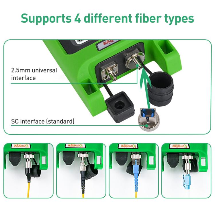 Komshine KPV-53 Optical Power Meter Fiber Loss Measuring Instrument, Model:KPV-53-C/-50dBm～+26dBm