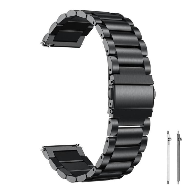 22mm xDfind Three Beads Stainless Steel Watch Band