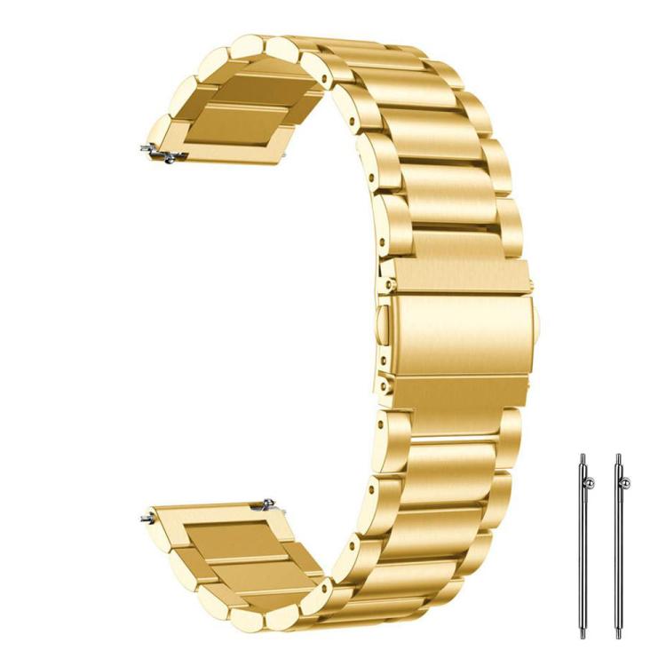 22mm xDfind Three Beads Stainless Steel Watch Band
