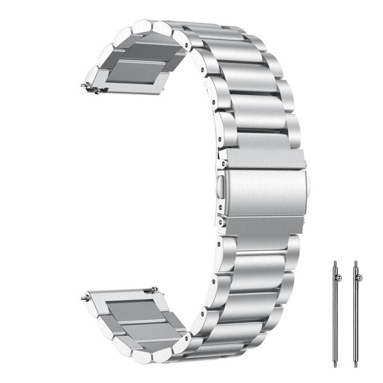 22mm xDfind Three Beads Stainless Steel Watch Band
