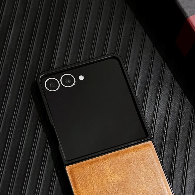 For Samsung Galaxy Z Flip7 5G Crazy Horse Texture PU Phone Case