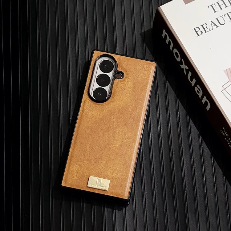 For Samsung Galaxy Z Fold7 5G Crazy Horse Texture PU Phone Case
