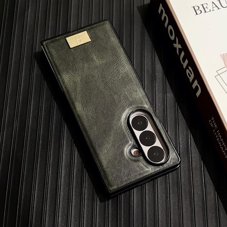 For Samsung Galaxy Z Fold7 5G Crazy Horse Texture PU Phone Case