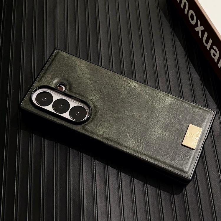 For Samsung Galaxy Z Fold7 5G Crazy Horse Texture PU Phone Case