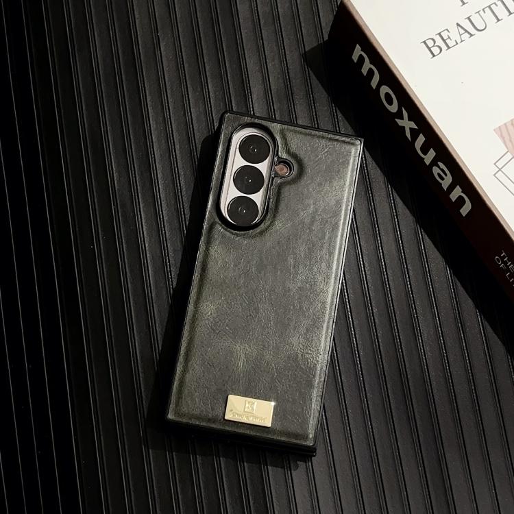 For Samsung Galaxy Z Fold7 5G Crazy Horse Texture PU Phone Case