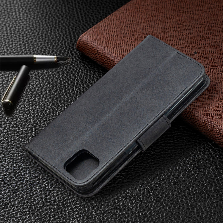 For OPPO Realme C11 Retro Lambskin Texture Pure Color Horizontal Flip PU Leather Case, with Holder & Card Slots & Wallet & Lanyard