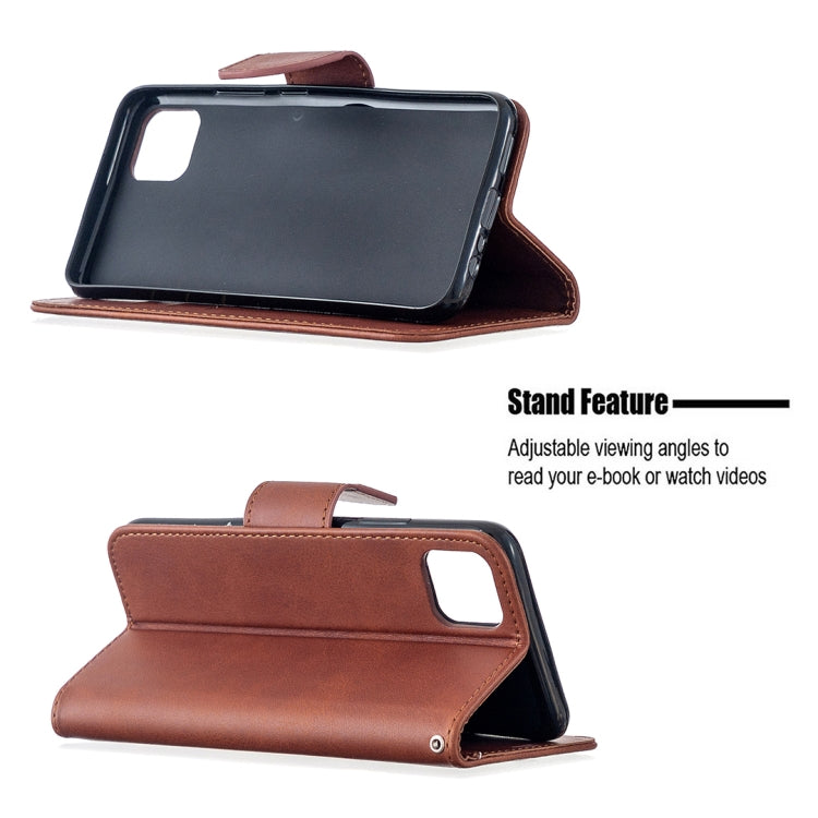 For OPPO Realme C11 Retro Lambskin Texture Pure Color Horizontal Flip PU Leather Case, with Holder & Card Slots & Wallet & Lanyard