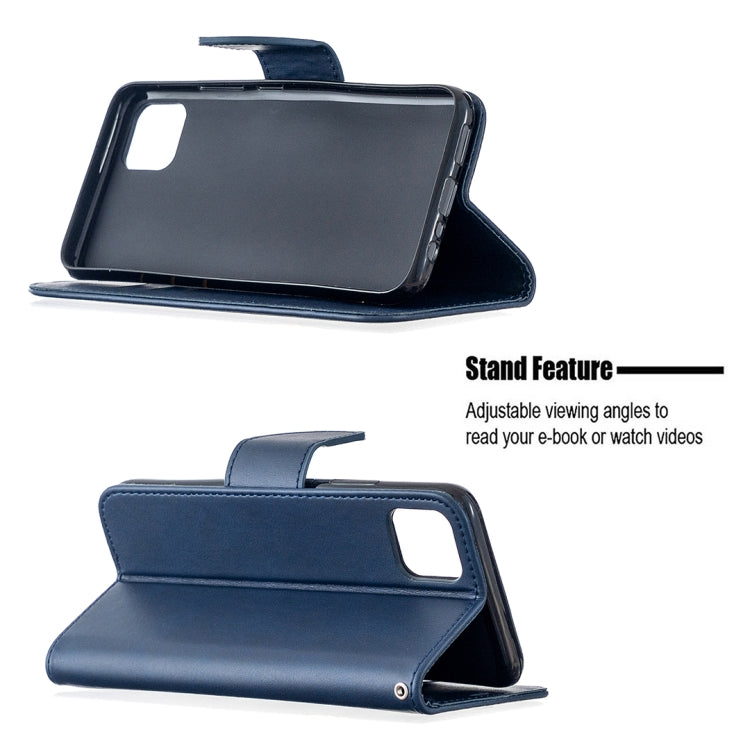 For OPPO Realme C11 Retro Lambskin Texture Pure Color Horizontal Flip PU Leather Case, with Holder & Card Slots & Wallet & Lanyard