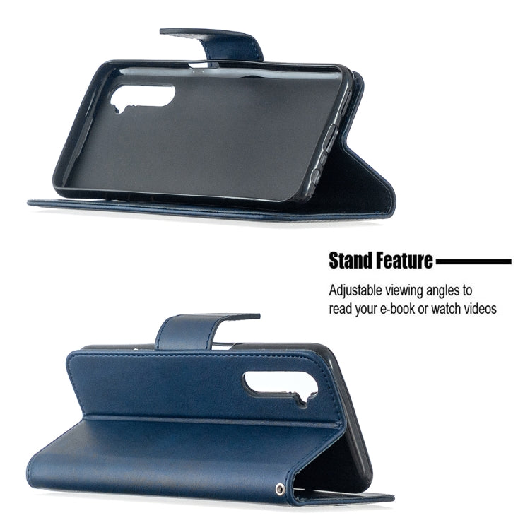 For OPPO Realme 6 Retro Lambskin Texture Pure Color Horizontal Flip PU Leather Case, with Holder & Card Slots & Wallet & Lanyard