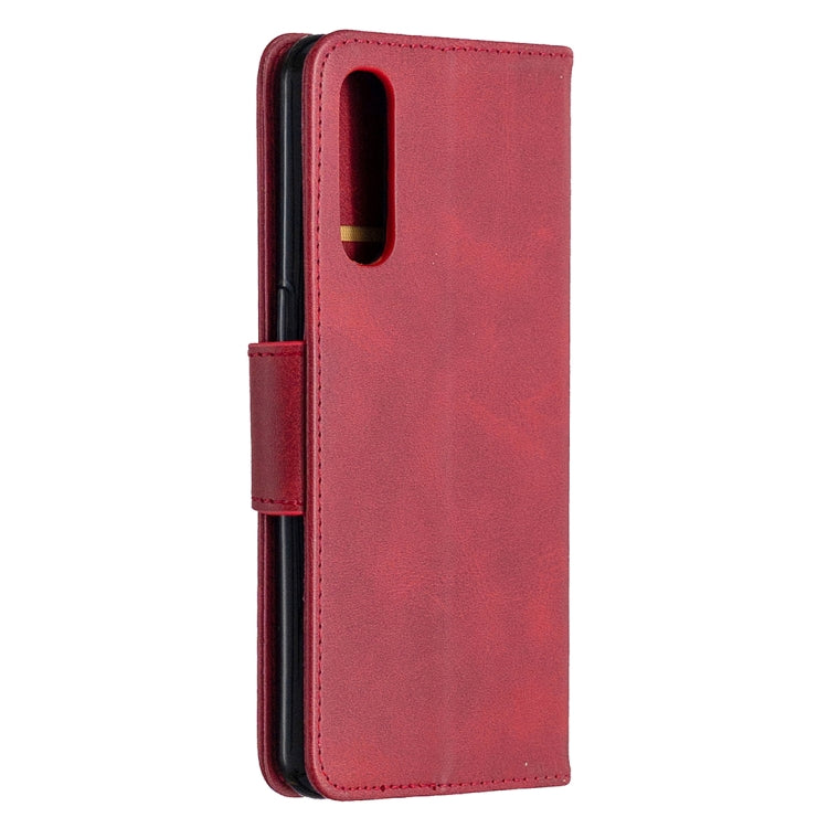 For OPPO Reno3 Pro Retro Lambskin Texture Pure Color Horizontal Flip PU Leather Case, with Holder & Card Slots & Wallet & Lanyard