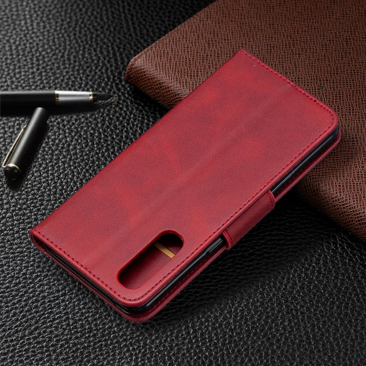 For OPPO Reno3 Pro Retro Lambskin Texture Pure Color Horizontal Flip PU Leather Case, with Holder & Card Slots & Wallet & Lanyard