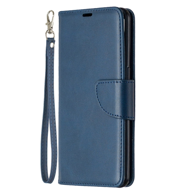 For OPPO Reno3 Pro Retro Lambskin Texture Pure Color Horizontal Flip PU Leather Case, with Holder & Card Slots & Wallet & Lanyard