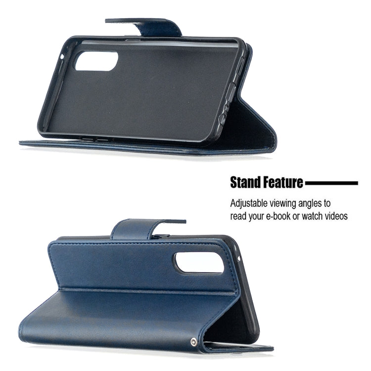 For OPPO Reno3 Pro Retro Lambskin Texture Pure Color Horizontal Flip PU Leather Case, with Holder & Card Slots & Wallet & Lanyard