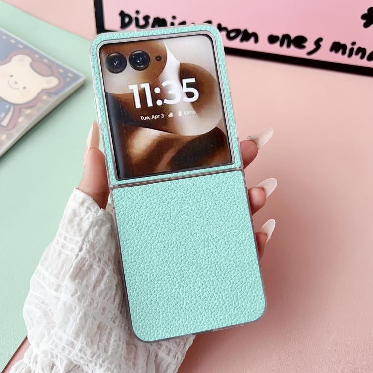 For Motorola Razr 60 Ultra Transparent Frame Jelly PU + PC Phone Case