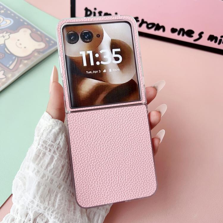 For Motorola Razr 60 Ultra Transparent Frame Jelly PU + PC Phone Case