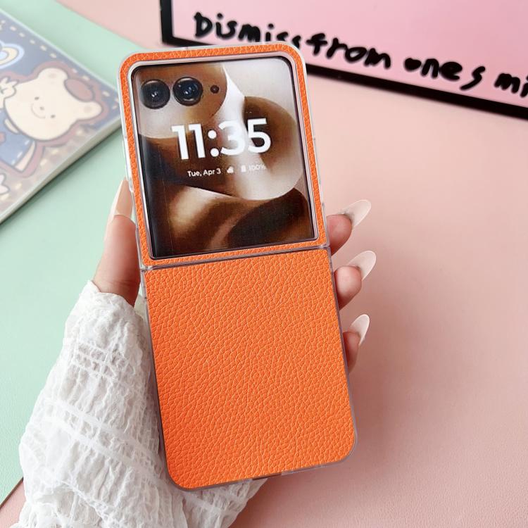 For Motorola Razr 50 Ultra Transparent Frame Jelly PU + PC Phone Case