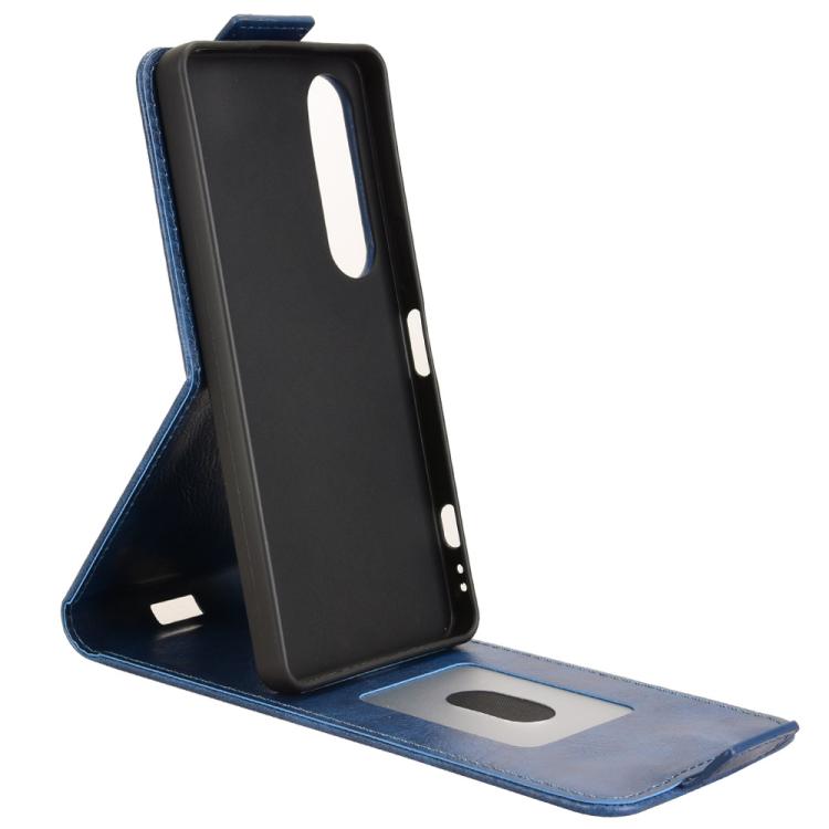 For Sony Xperia 1 VII Magnetic Vertical Flip Leather Phone Case with Buckle