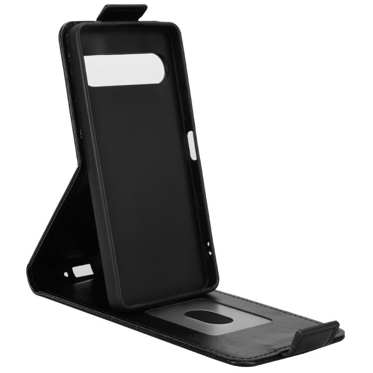 For Sony Xperia 10 VII Magnetic Vertical Flip Leather Phone Case with Buckle