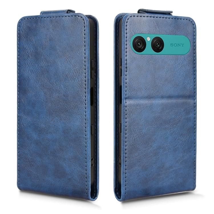 For Sony Xperia 10 VII Magnetic Vertical Flip Leather Phone Case with Buckle