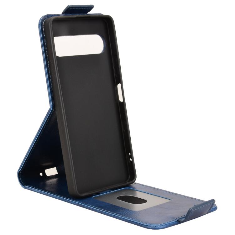 For Sony Xperia 10 VII Magnetic Vertical Flip Leather Phone Case with Buckle