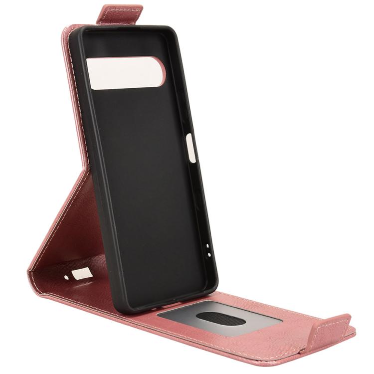 For Sony Xperia 10 VII Magnetic Vertical Flip Leather Phone Case with Buckle