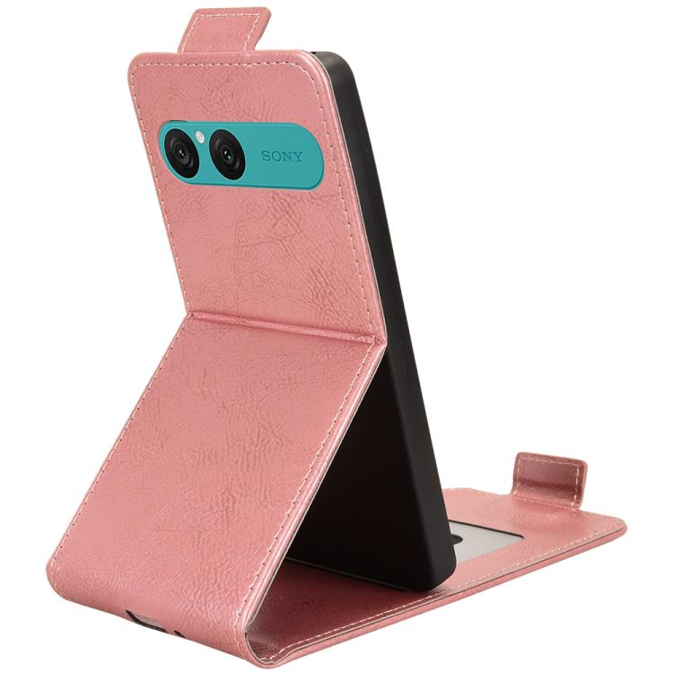 For Sony Xperia 10 VII Magnetic Vertical Flip Leather Phone Case with Buckle