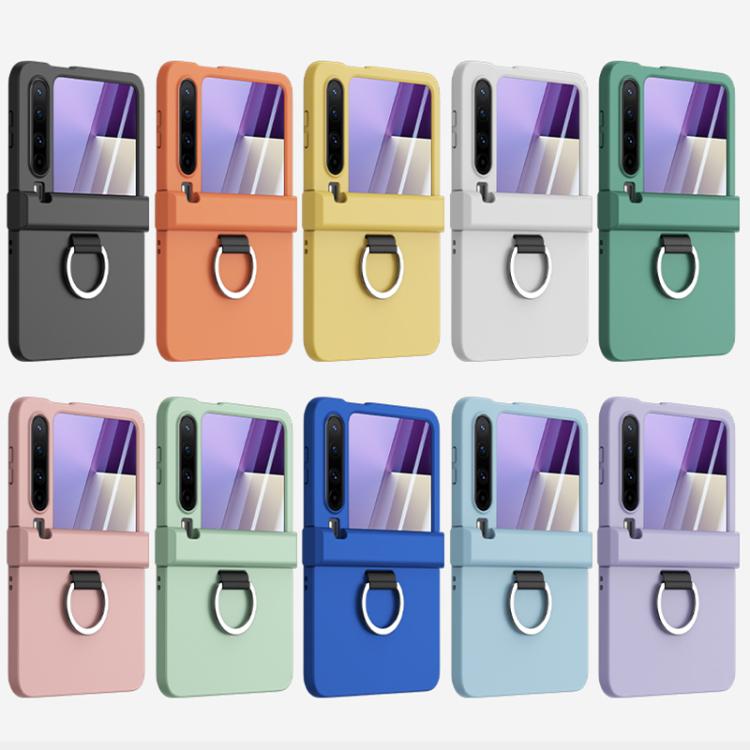 For Huawei Pura X Three Parts PC Skin Feel Shockproof Phone Case with Ring