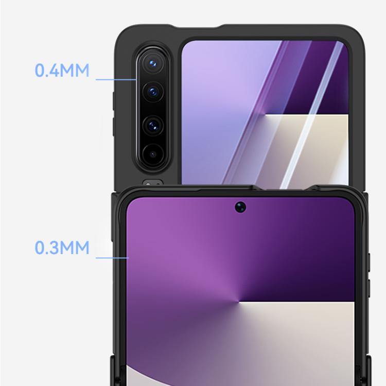 For Huawei Pura X Three Parts PC Skin Feel Shockproof Phone Case with Ring