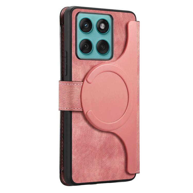 For Motorola Edge 60 Pro CaseNeo MagSafe RFID Anti-theft Zipper Wallet Retro Leather Phone Case