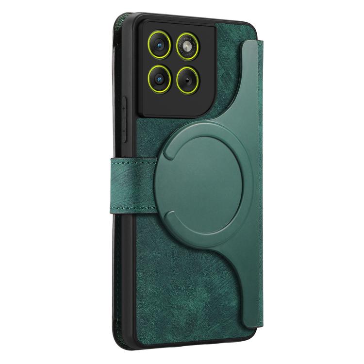 For Motorola Edge 70 5G CaseNeo MagSafe RFID Anti-theft Zipper Wallet Retro Leather Phone Case