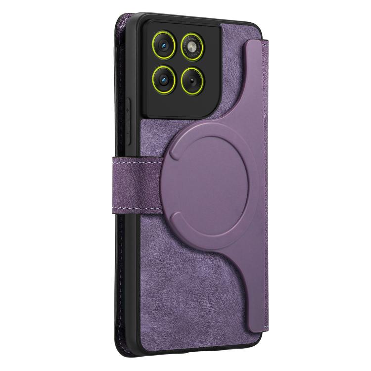 For Motorola Edge 70 5G CaseNeo MagSafe RFID Anti-theft Zipper Wallet Retro Leather Phone Case