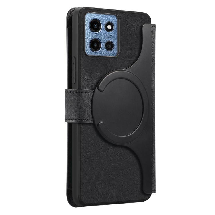 For Motorola Moto G 5G 2025 CaseNeo MagSafe RFID Anti-theft Zipper Wallet Retro Leather Phone Case