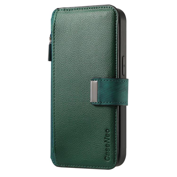 For Motorola Moto G85 EU CaseNeo MagSafe RFID Anti-theft Zipper Wallet Retro Leather Phone Case