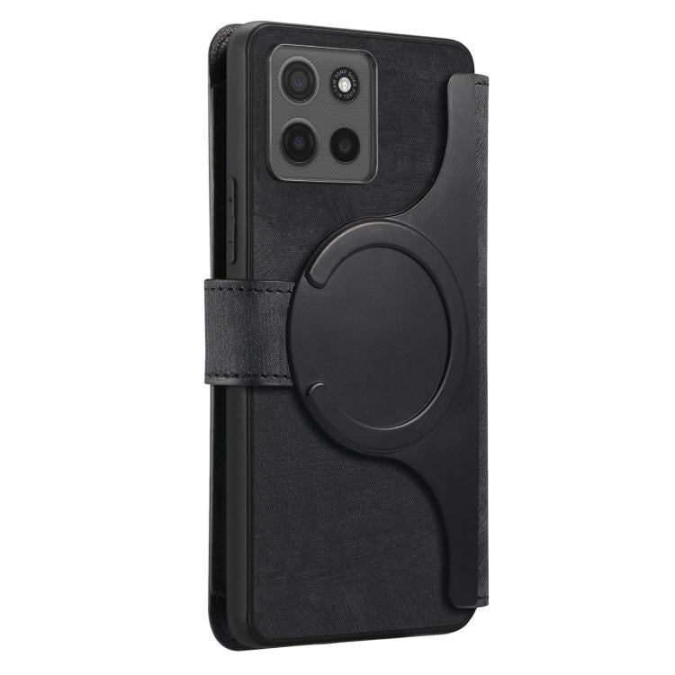 For Motorola Moto G86 Power CaseNeo MagSafe RFID Anti-theft Zipper Wallet Retro Leather Phone Case