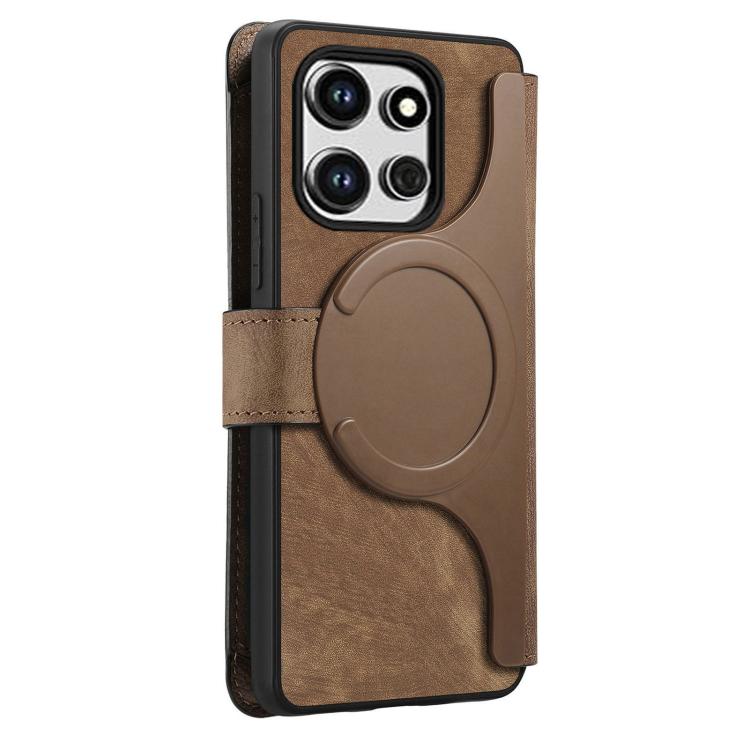 For Motorola Edge 60 Neo / 50 Neo CaseNeo MagSafe RFID Anti-theft Zipper Wallet Retro Leather Phone Case