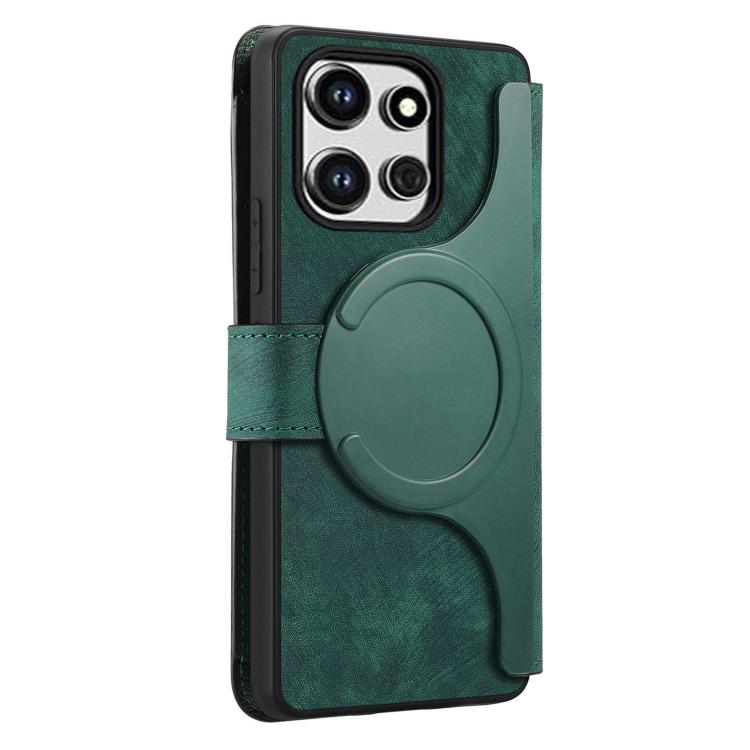 For Motorola Edge 60 Neo / 50 Neo CaseNeo MagSafe RFID Anti-theft Zipper Wallet Retro Leather Phone Case
