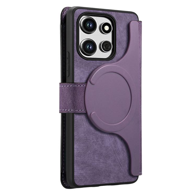 For Motorola Edge 60 Neo / 50 Neo CaseNeo MagSafe RFID Anti-theft Zipper Wallet Retro Leather Phone Case